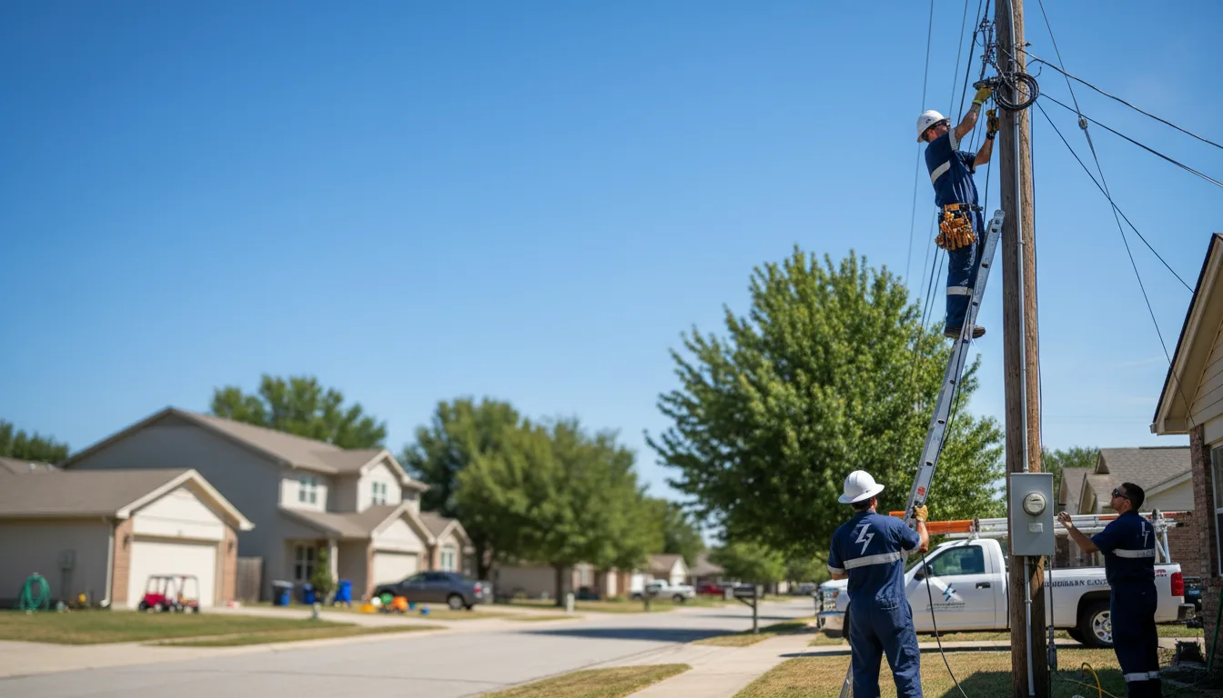 Residential electrician providing installation services in Fredericksburg, IA
